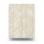 Italian geometric wallpaper, size 10 m x 1.06 m, beige color, model 83643  