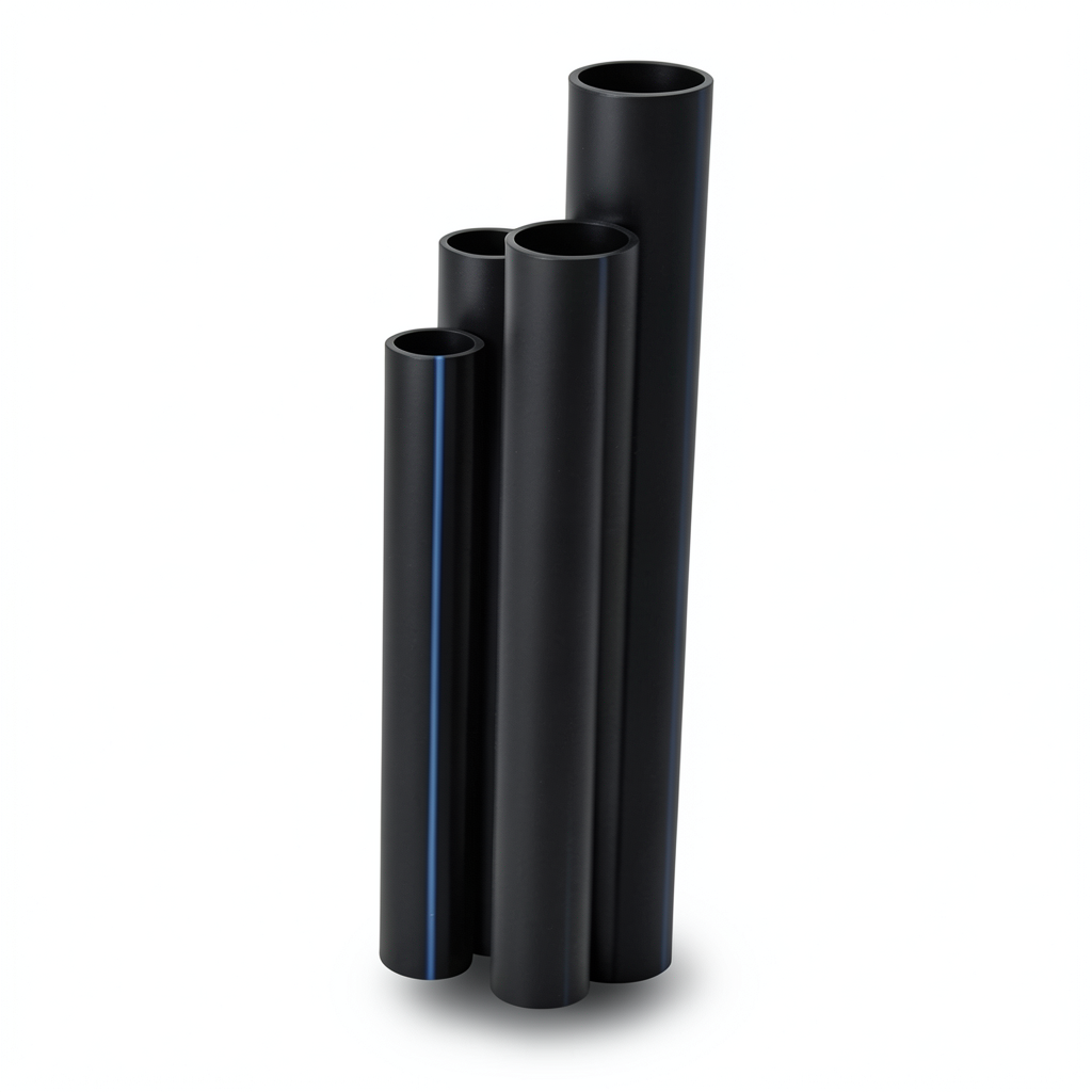 أنابيب HDPE SDR17 قطر خارجي 90 مم سمك 5.4 مم لون أسود