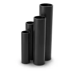 HDPE Pipes SDR17 Outside Diameter 140 mm Thickness 8.3 mm Black
