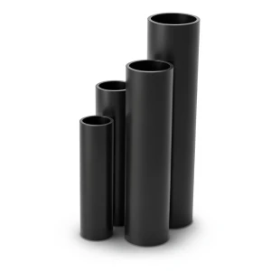 أنابيب HDPE SDR17 قطر خارجي 140 مم سمك 8.3 مم لون أسود