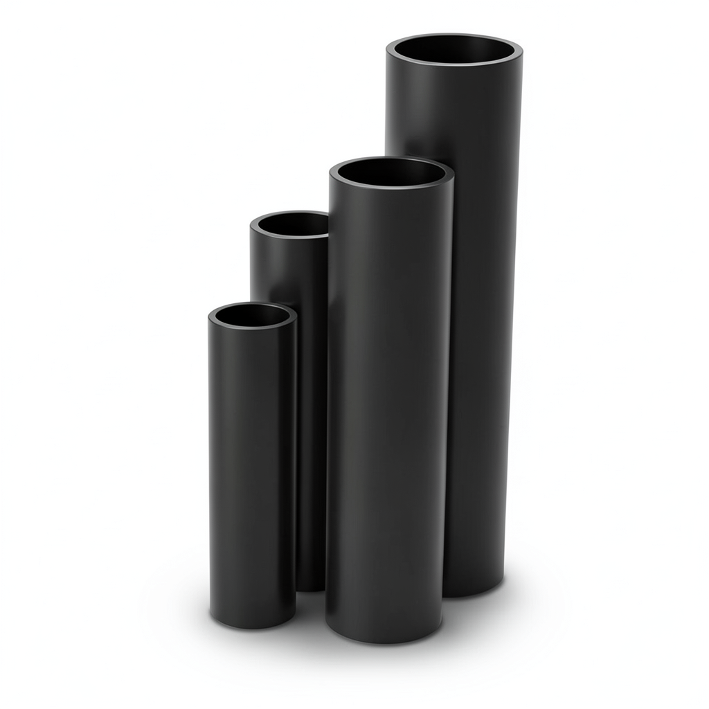 HDPE Pipes SDR17 Outside Diameter 140 mm Thickness 8.3 mm Black
