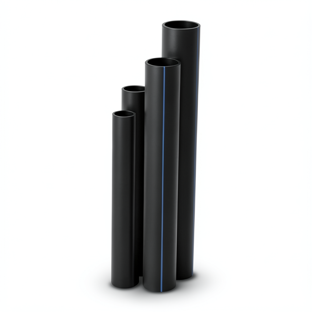 HDPE Pipes SDR17 Outside Diameter 180 mm Thickness 10.7 mm Black