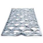 Galvanized Steel Expanded Metal Mesh Thickness 1.4 mm Width 2.44 m Length 6 m