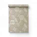 Italian wallpaper, beige color, length 10 m, width 0.73 m, model 44803