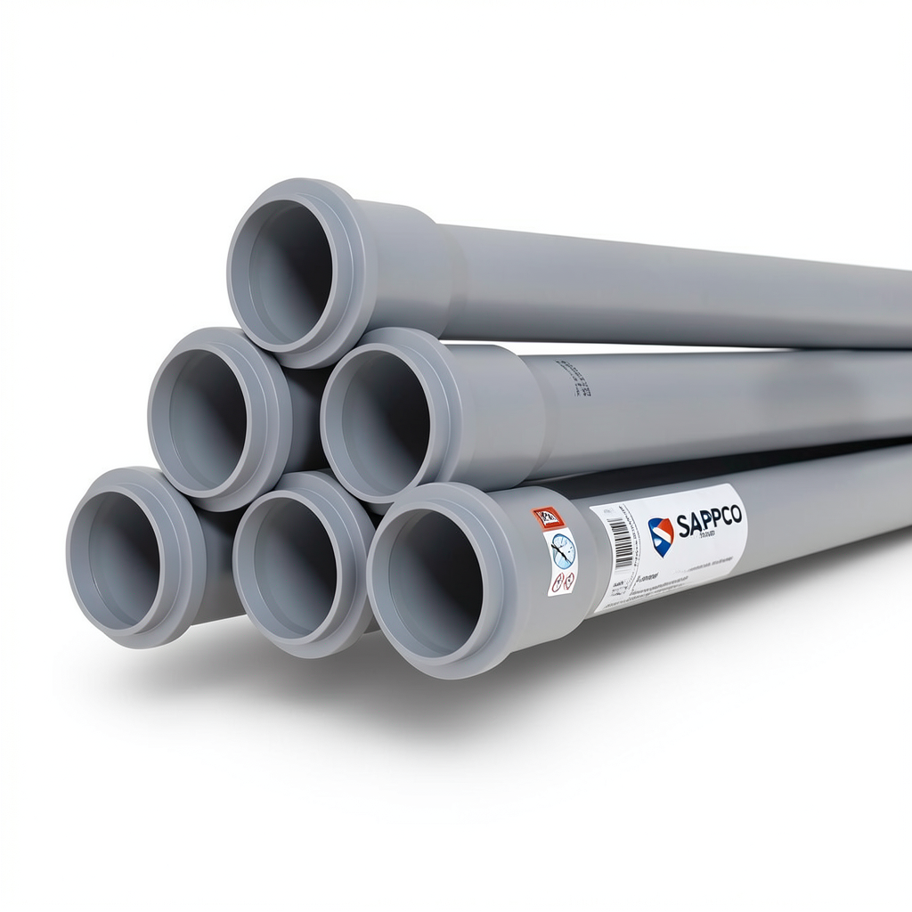 UPVC Pipes PN 10 Bar Size 400 mm Thickness 19.1 mm Gray | SAPPCO
