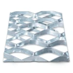 Galvanized Steel Expanded Metal Mesh Thickness 1.5 mm Width 2.44 M Length 1 M