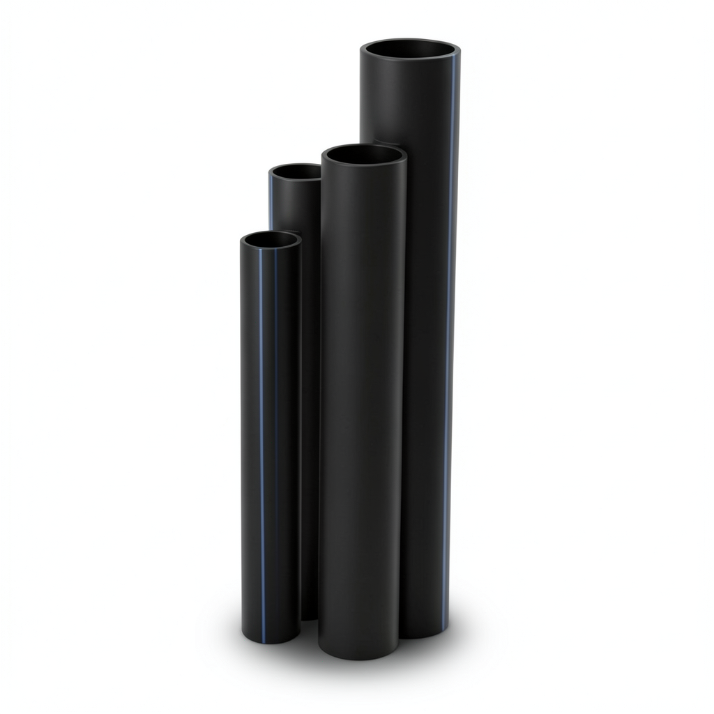 HDPE Pipes SDR17 Outside Diameter 355 mm Thickness 21.1 mm Black