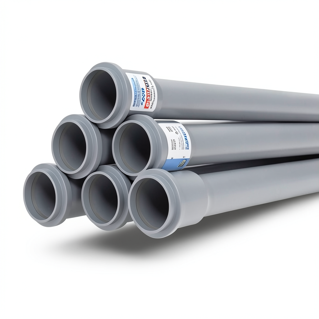 UPVC Pipes PN 10 Bar Size 630 mm Thickness 30 mm Gray Color | SAPPCO