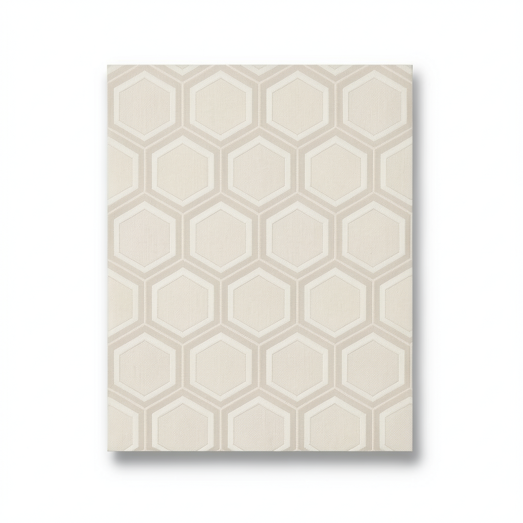 Italian Geometric Wall Covering 10m x 0.70m Beige, Model Z76030