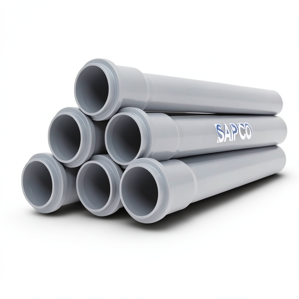 UPVC Pipes PN 16 Bar Size 25 mm Thickness 1.9 mm Gray Color | SAPPCO