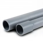 مواسير بلاستيك UPVC للتمديدات الكهربائية الوطنى ضغط 2 بار  قطر خارجي 125 مم سمك 1.8 مم لون رمادي