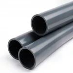 UPVC Plastic Pipe PN  6 Bar Size 5 inch Thickness 4.4 mm Dark Gray Color | Aqtar Najd Factory
