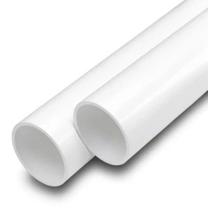 مواسير UPVC ضغط اسمي 6 بار قطر خارجي 50 مم سمك 1.6 مم لون أبيض