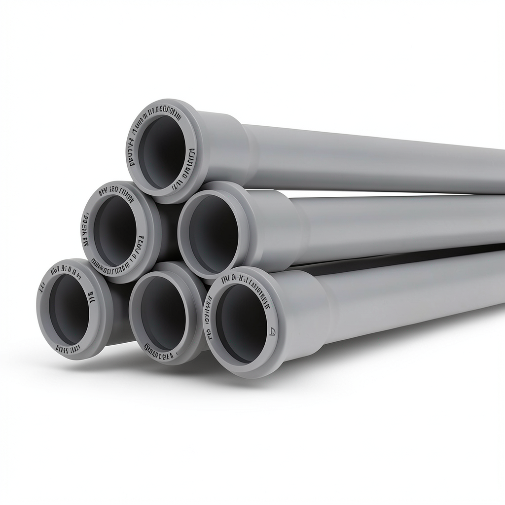 UPVC Pipes PN 16 Bar Size 110 mm Thickness 8.2 mm Gray Color | SAPPCO