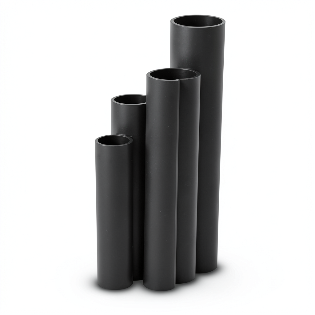 أنابيب HDPE SDR17 قطر خارجي 25 مم سمك 1.8 مم لون أسود