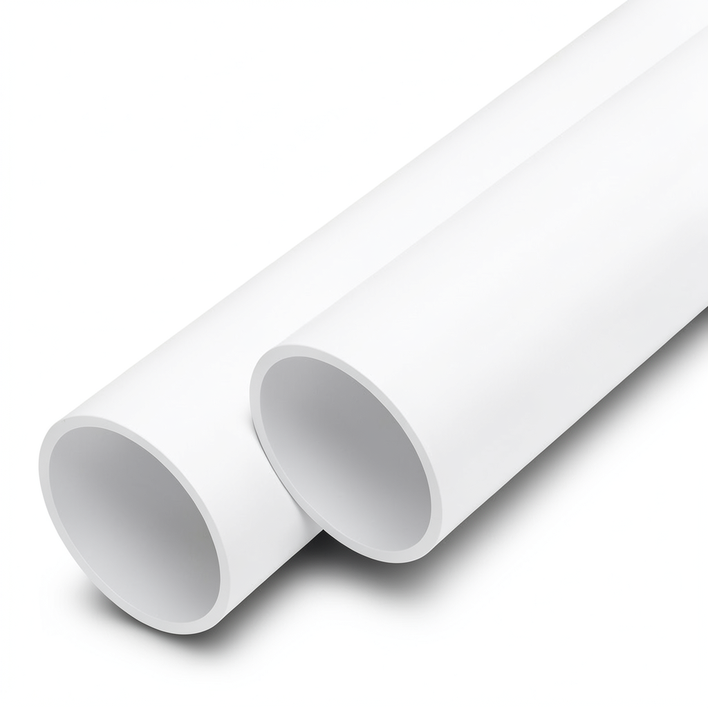 مواسير UPVC ضغط اسمي 6 بار قطر خارجي 90 مم سمك 2.8 مم لون أبيض