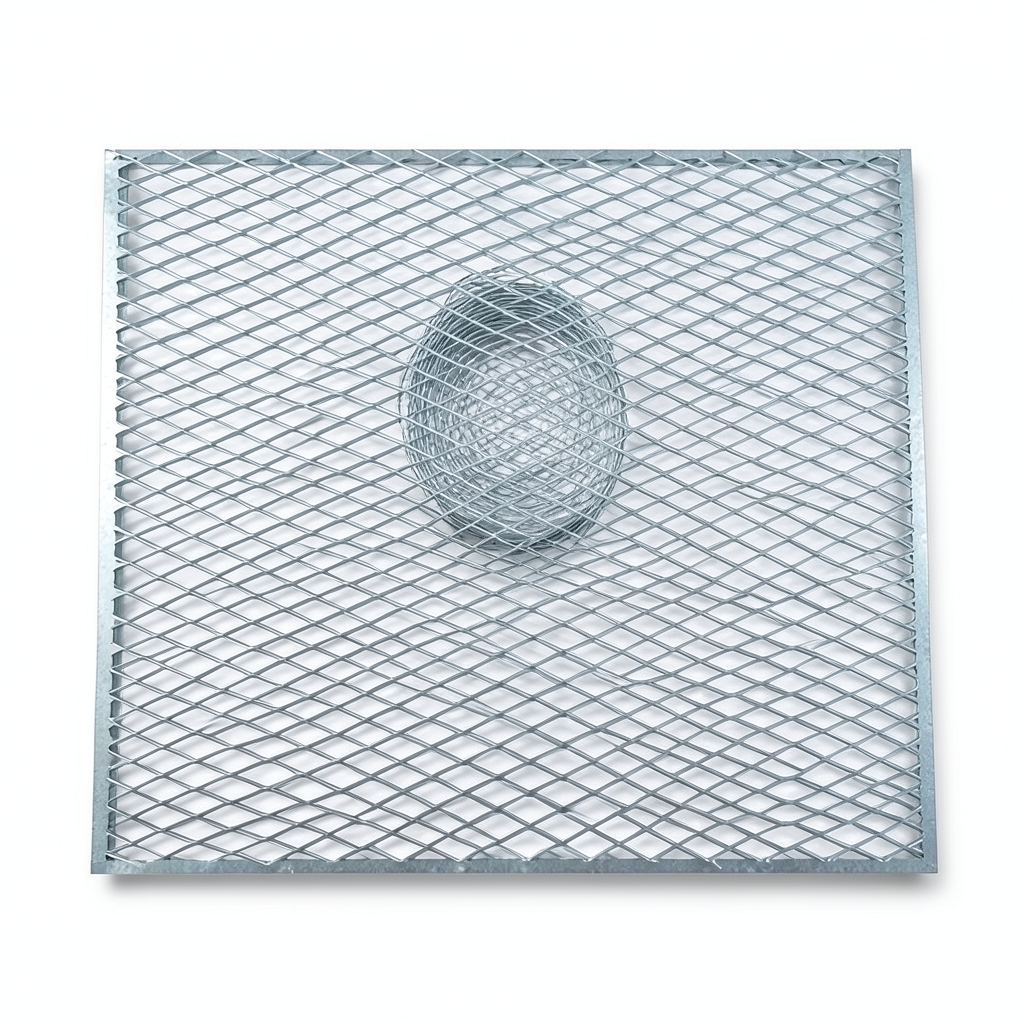 Galvanized Steel Expanded Metal Mesh Thickness 1.4 mm Width 2.44 m Length 6 m