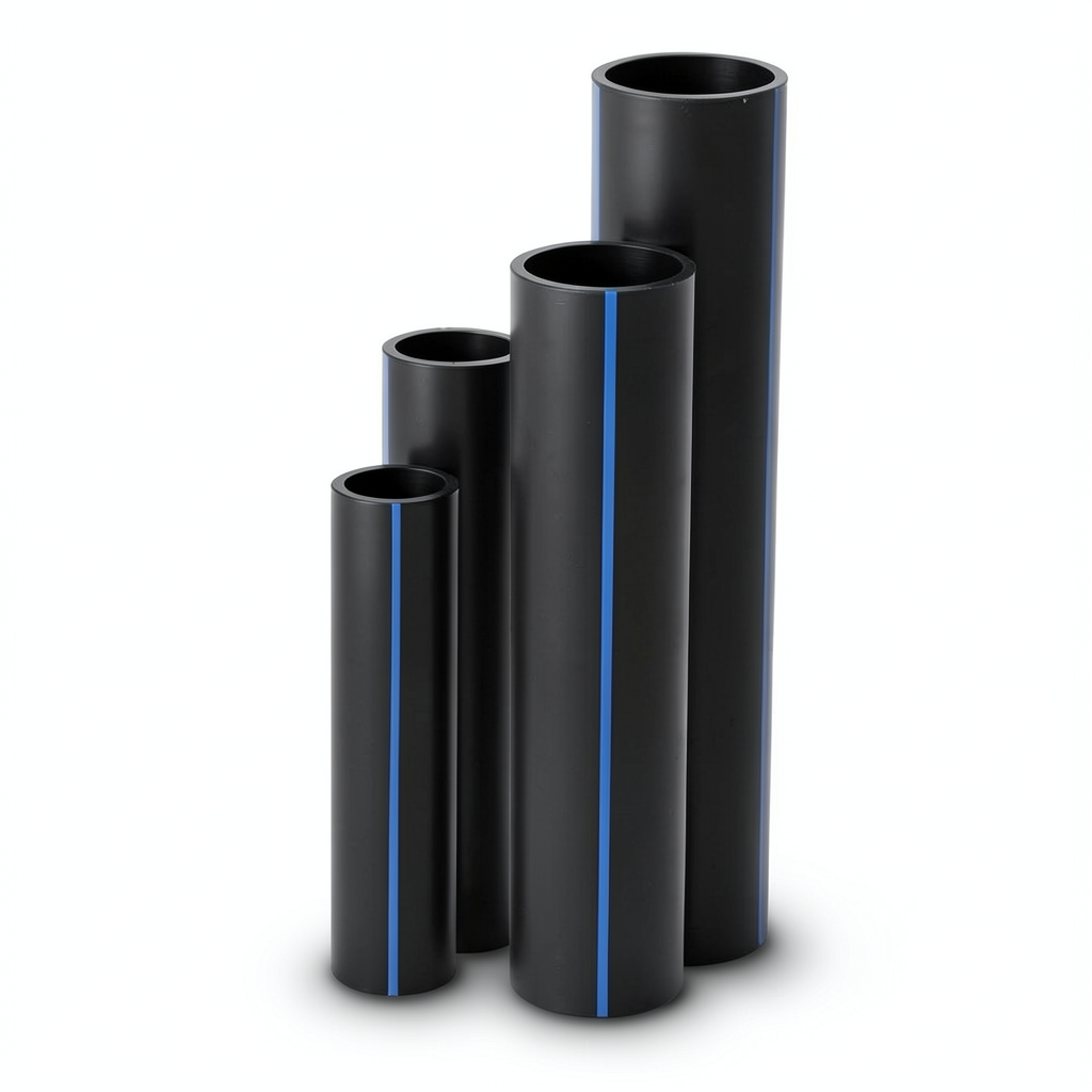 HDPE Pipes SDR17 Outside Diameter 90 mm Thickness 5.4 mm Black