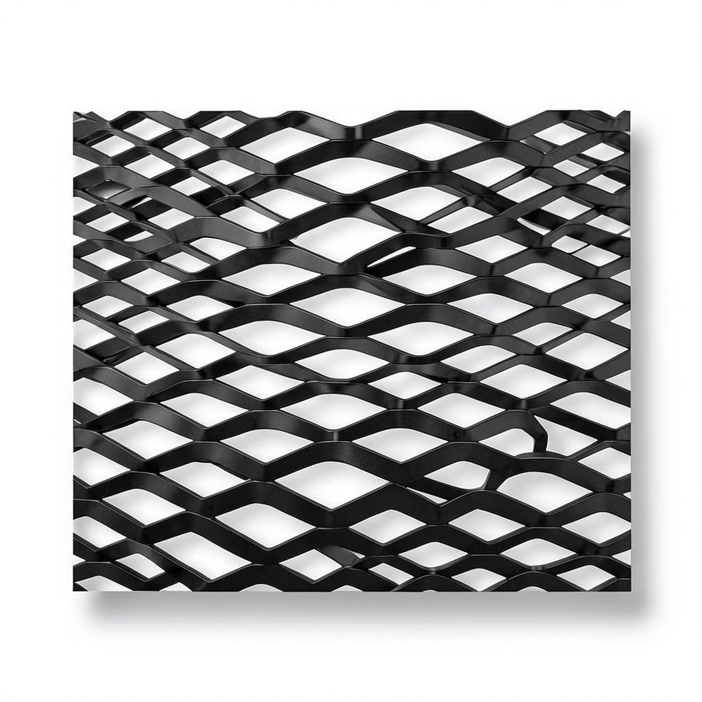 Hot Rolled Black Steel Expanded Metal Mesh Thickness 1.2 mm Width 2.44 m Length 1 m