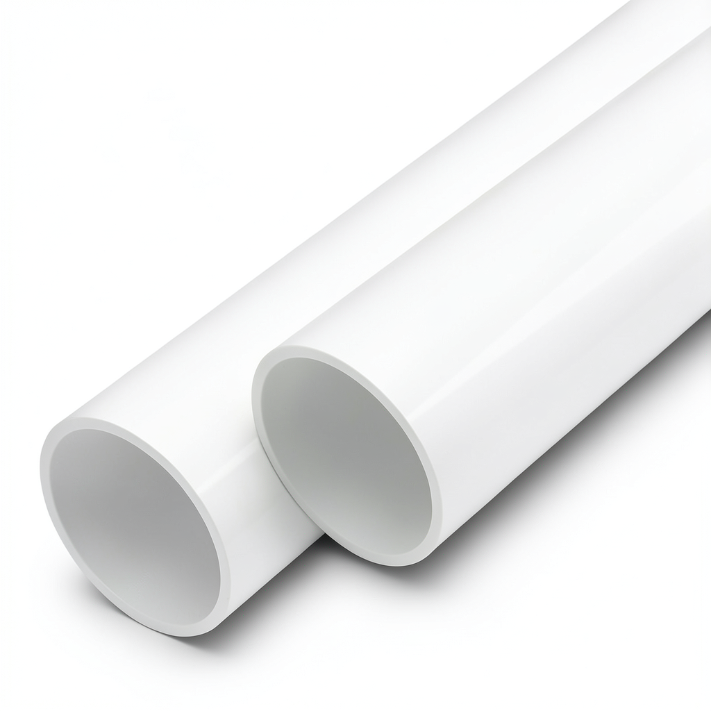 مواسير UPVC ضغط 8 بار قطر خارجي 125 مم سمك 3.9 مم لون أبيض