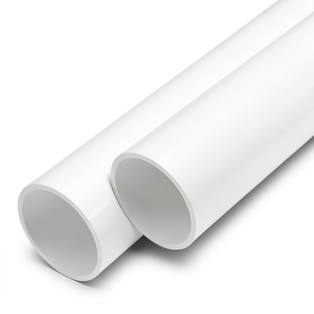 UPVC Pipes National Pressure 8 Bar 140 mm Diameter 4.3 mm Thickness White