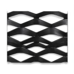 Hot Rolled Black Steel Expanded Metal Mesh Thickness 1.2 mm Width 2.44 m Length 1 m
