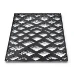 Hot Rolled Black Steel Expanded Metal Mesh Thickness 1.2 mm Width 2.44 m Length 2 m