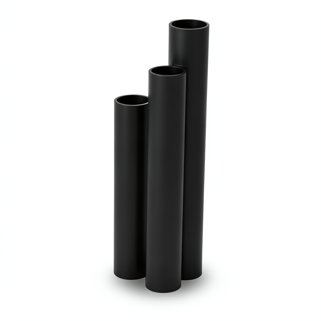 HDPE Pipes SDR17 Outside Diameter 250 mm Thickness 14.8 mm Black