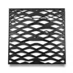 Hot Rolled Black Steel Expanded Metal Mesh 1.2 mm Thickness 2.44 m Width 5 m Length