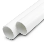 مواسير UPVC ضغط اسمي 6 بار قطر خارجي 50 مم سمك 1.6 مم لون أبيض
