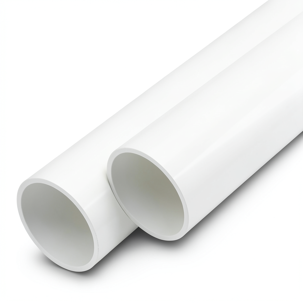 مواسير UPVC ضغط اسمي 6 بار قطر خارجي 50 مم سمك 1.6 مم لون أبيض