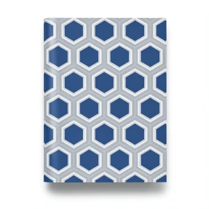 ورق حائط ايطالي هندسي 10 م × 0.70 م أزرق، موديل Z76045