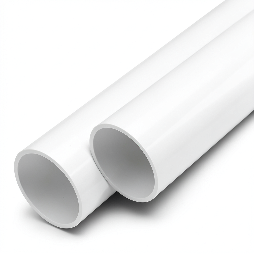 مواسير UPVC ضغط اسمي 6 بار قطر خارجي 250 مم سمك 6.2 مم لون أبيض