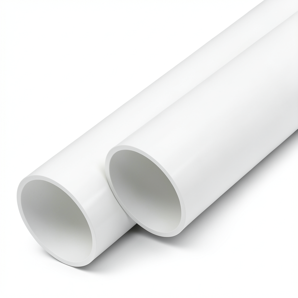مواسير UPVC ضغط اسمي 6 بار قطر خارجي 90 مم سمك 2.8 مم لون أبيض
