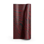 Italian Wallpaper Red With Black Patterned Design, 10mx0.70m