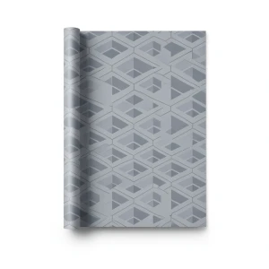 Geometric Wallpaper Gray Color 10m x 0.70m, Model Z76050