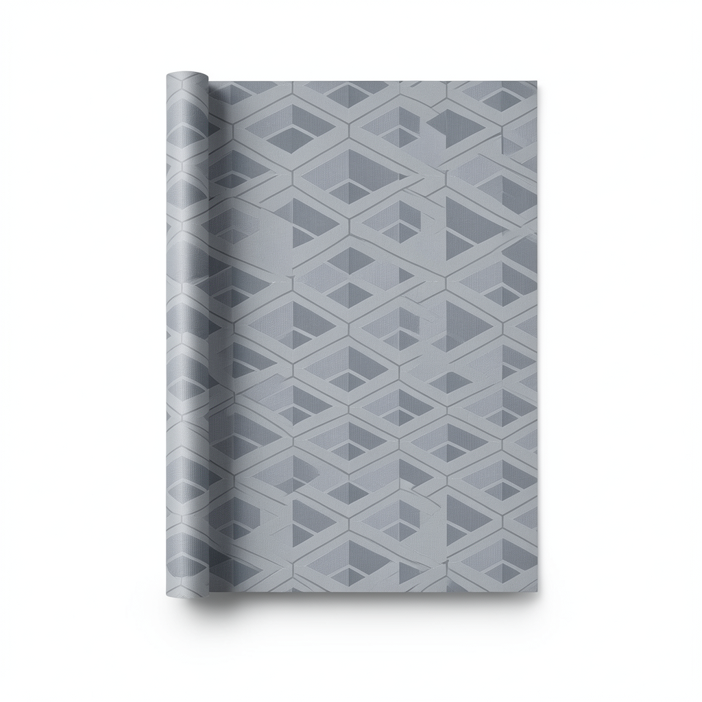 Geometric Wallpaper Gray Color 10m x 0.70m, Model Z76050