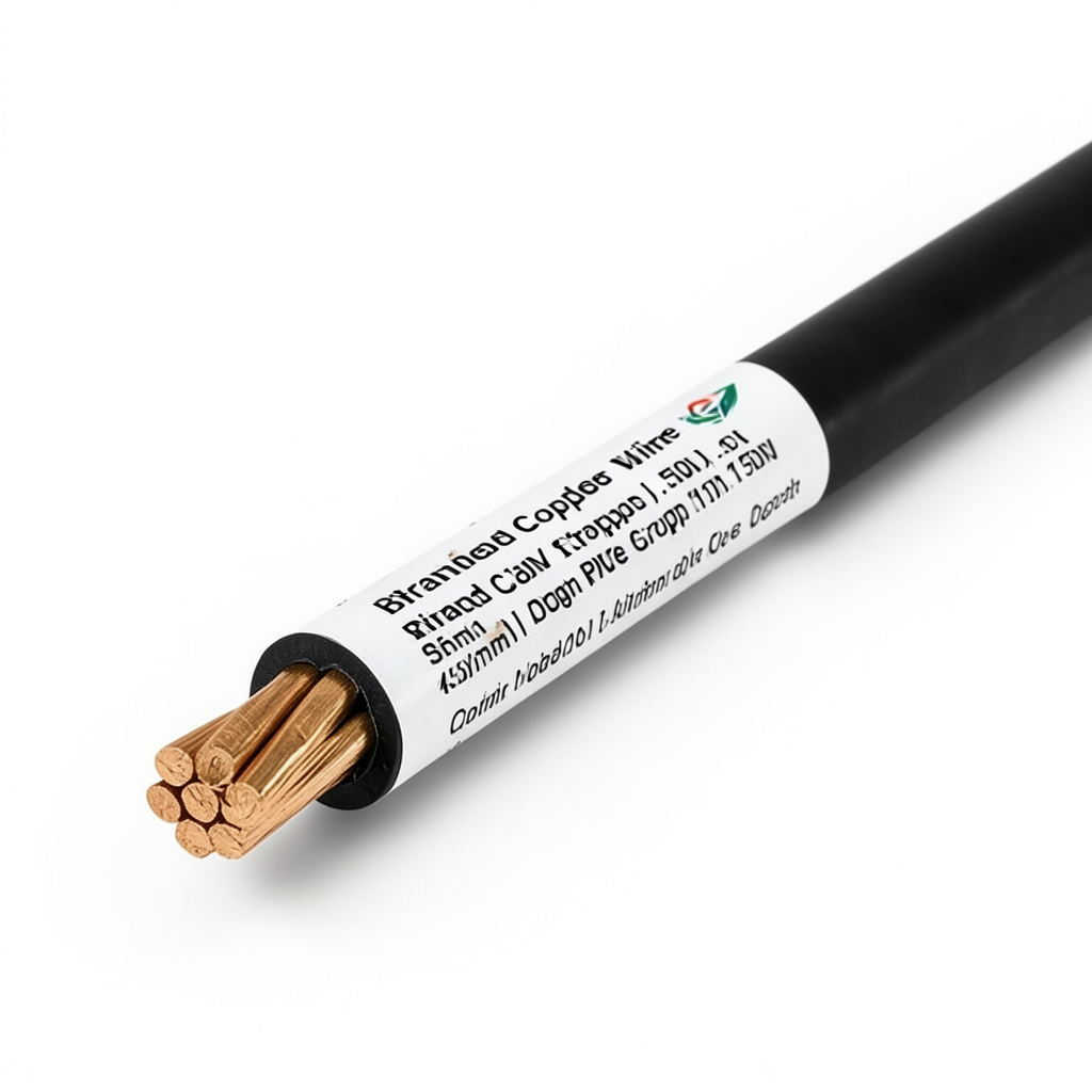 Stranded Copper Wire 450/750V, 1.5mm Size, Black Color, 100m Length | Riyadh Cables Group