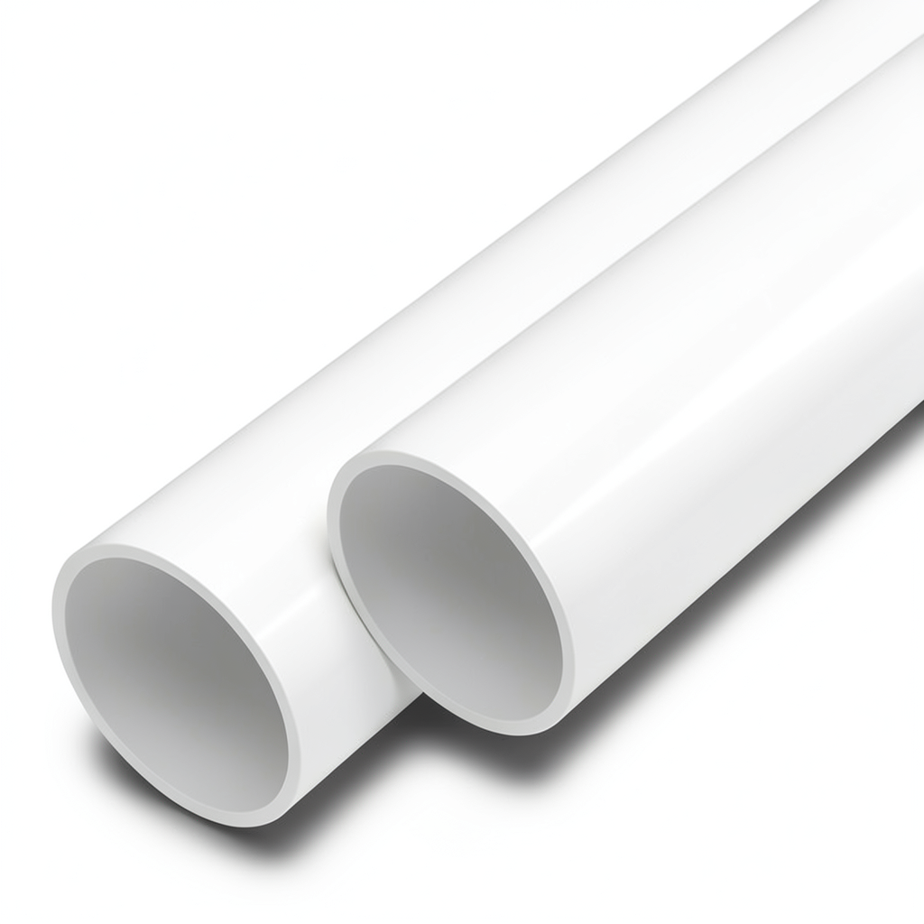 مواسير UPVC الوطني ضغط 8 بار قطر خارجي 140 مم سمك 4.3 مم لون أبيض