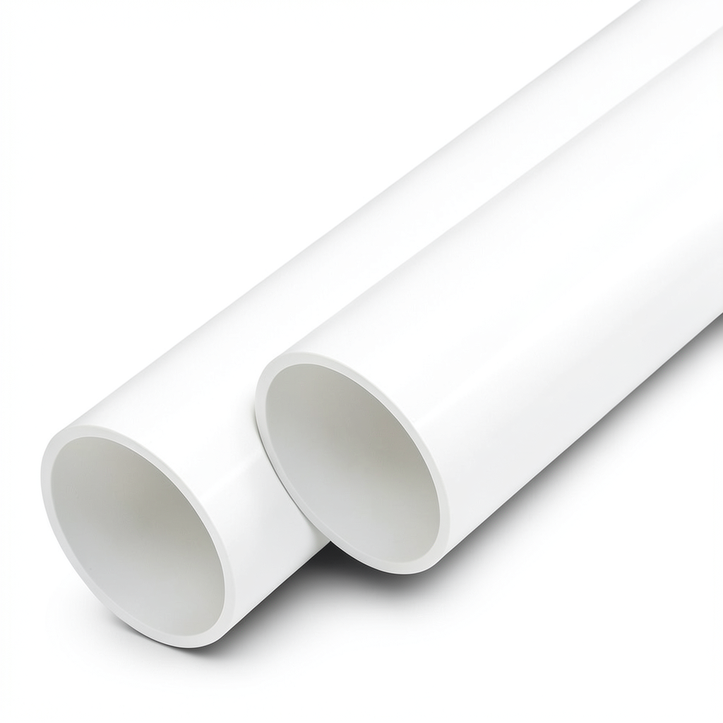 مواسير UPVC ضغط اسمي 8 بار قطر 40 مم سمك 1.6 مم لون أبيض