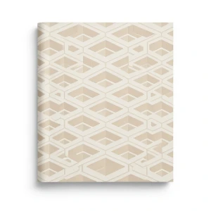 Italian Geometric Wall Covering 10m x 0.70m Beige, Model Z76036