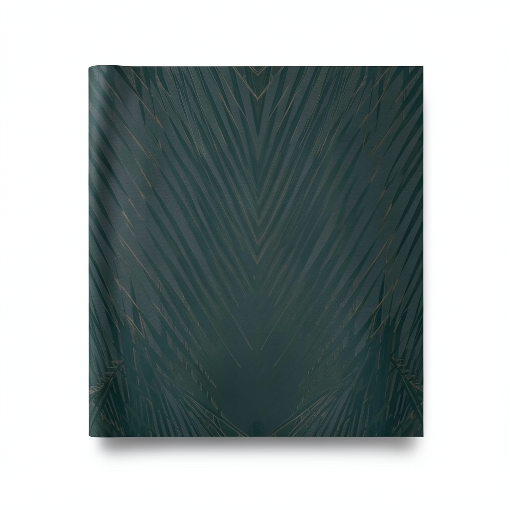 Italian Wallpaper Patterned Design 10mx0.70m Dark Green