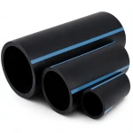 مواسير HDPE الوطني لشبكات المياه الغير مضغوطة ضغط 2 بار قطر خارجي 125 مم سمك 1.8 مم لون اسود