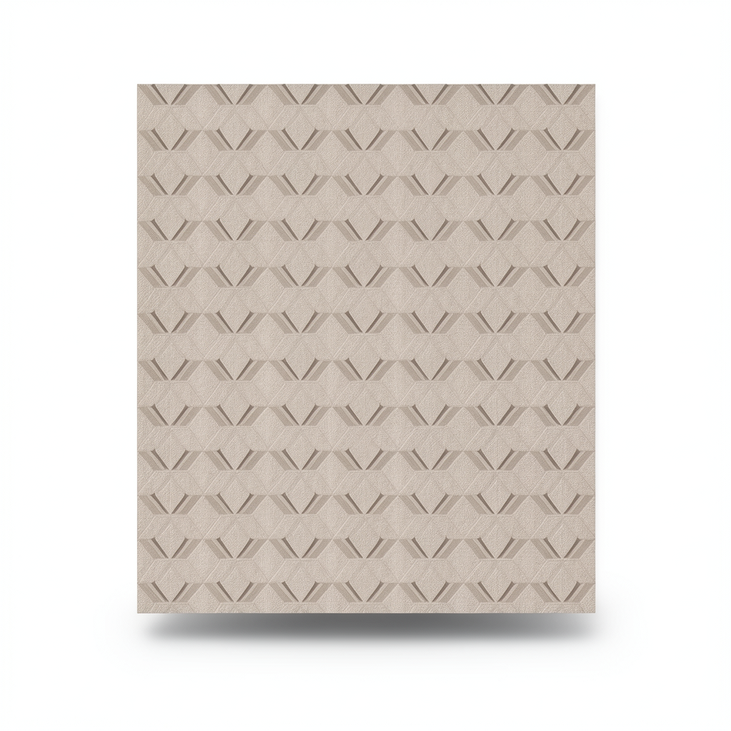 Italian Geometric Wallpaper 10m x 0.70m Beige to Brown, Model Z76044
