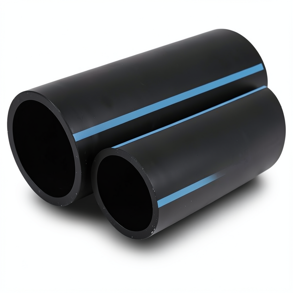 مواسير HDPE الوطني لشبكات المياه الغير مضغوطة ضغط 2 بار قطر خارجي 140 مم سمك 1.8 مم أسود