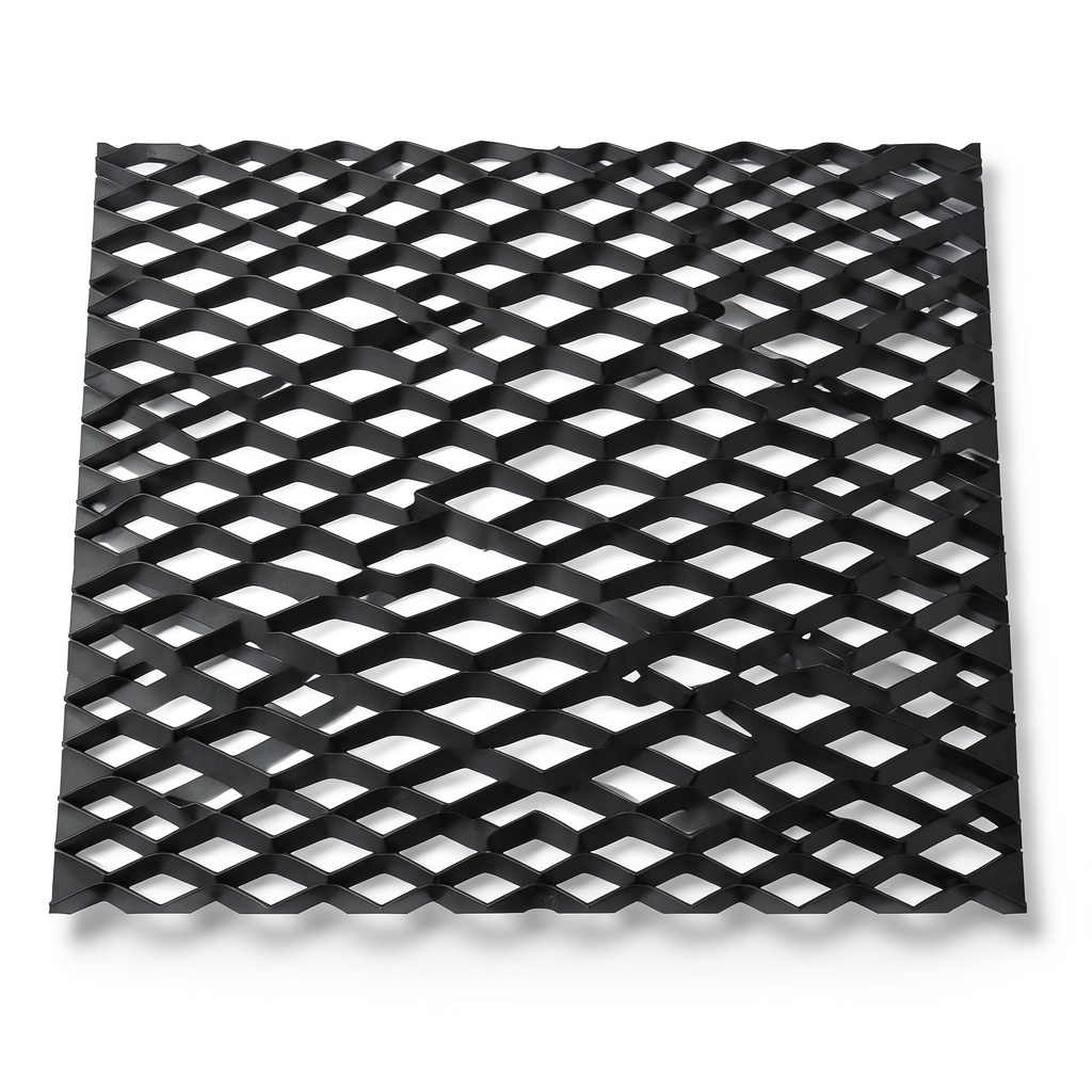 Hot Rolled Black Steel Expanded Metal Mesh Thickness 1.2 mm Width 2.44 m Length 6 m