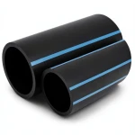 NPF HDPE Pipes Non Pressure Water Networks 2 Bar Pressure 160 mm OD 1.8 mm Thickness Black