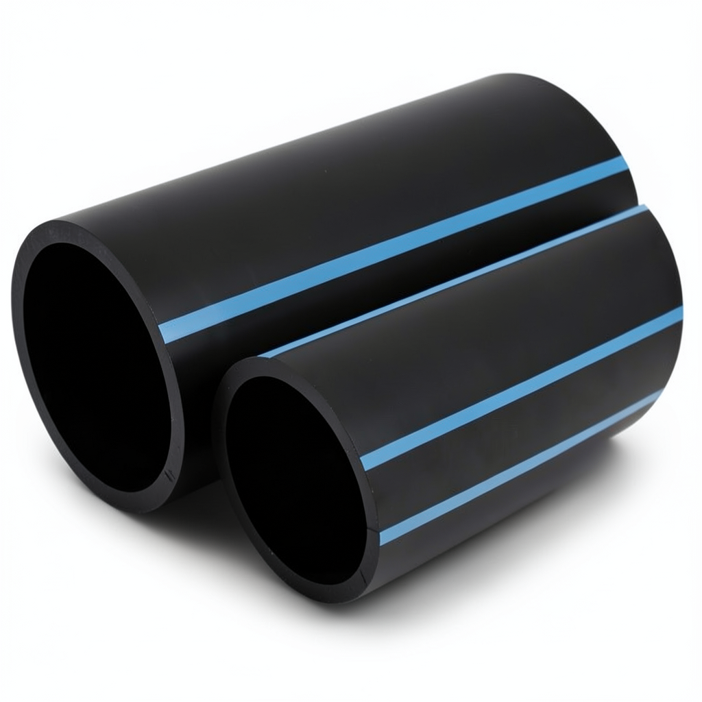 NPF HDPE Pipes Non Pressure Water Networks 2 Bar Pressure 160 mm OD 1.8 mm Thickness Black