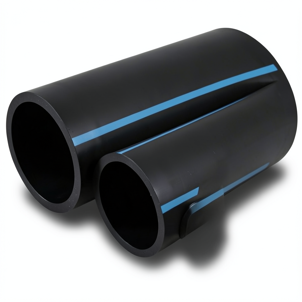 NPF HDPE Pipes Non Pressure 2 Bar 180 mm OD 1.8 mm Thickness Black