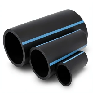 مواسير HDPE الوطني لشبكات المياه الغير مضغوطة ضغط 2 بار قطر خارجي 200 مم سمك 1.8 مم لون أسود
